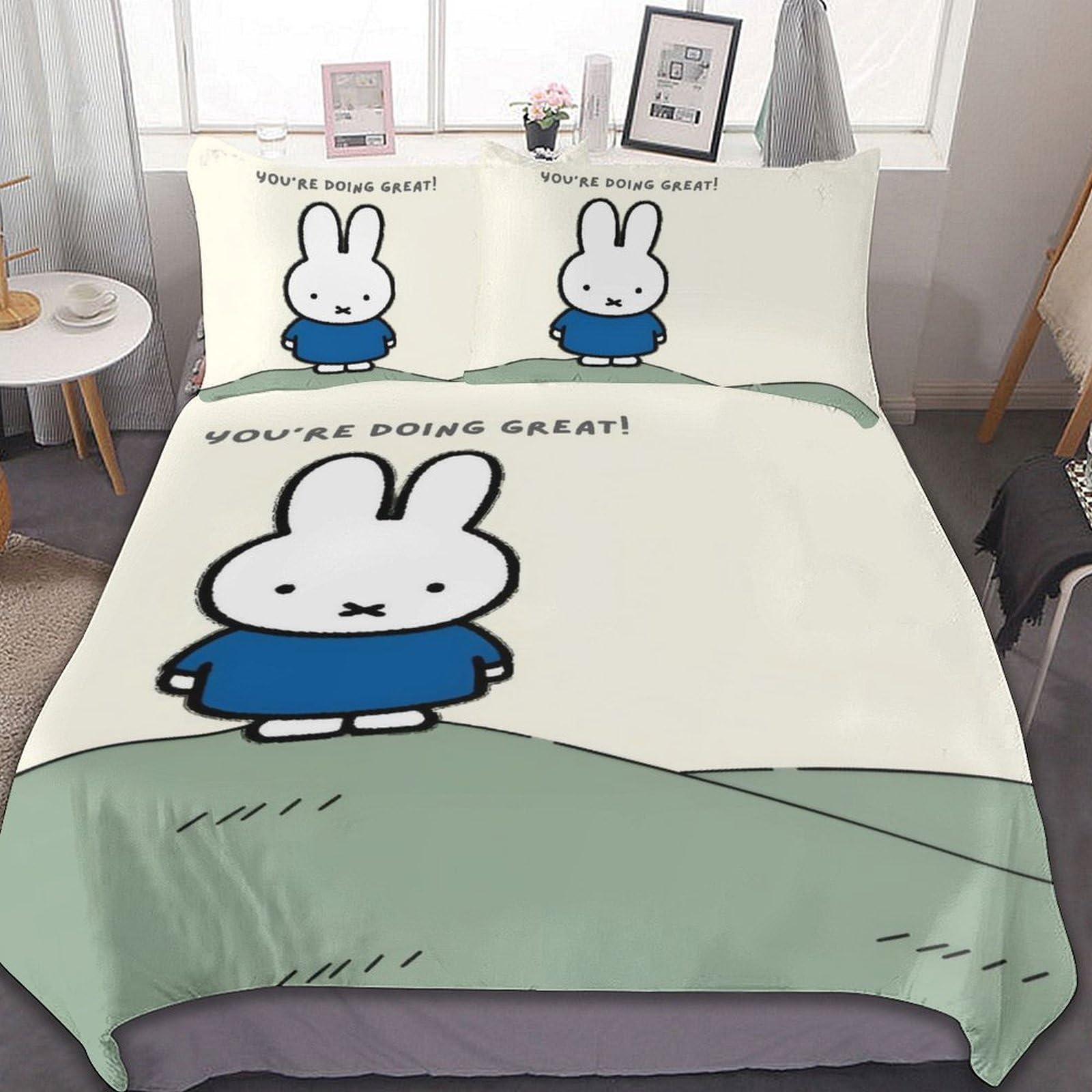 Amazon｜ミッフィー 布団カバー 3点セット シングル シングル 枕